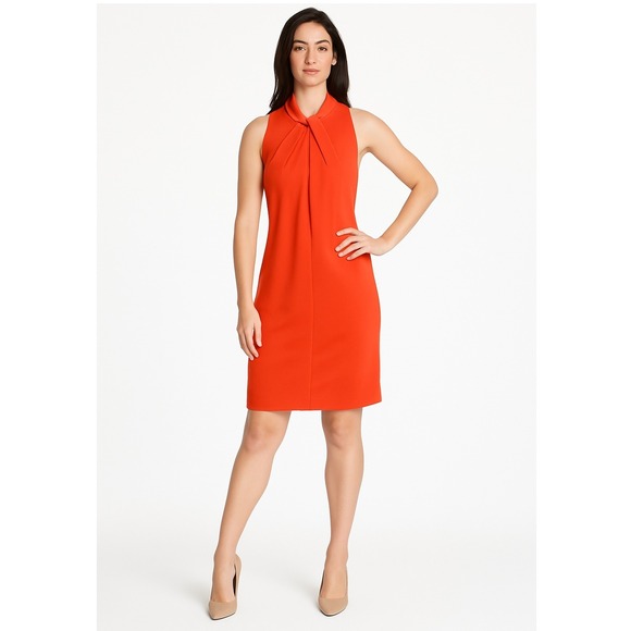 Black Halo Dresses & Skirts - Black Halo Women's Sleeveless Twist Neck Sheath Dress - Red Career Size 12‎
